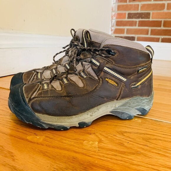 Mens Keen Targhee Waterproof Brown Hiking Shoes! Size 8 main image 12